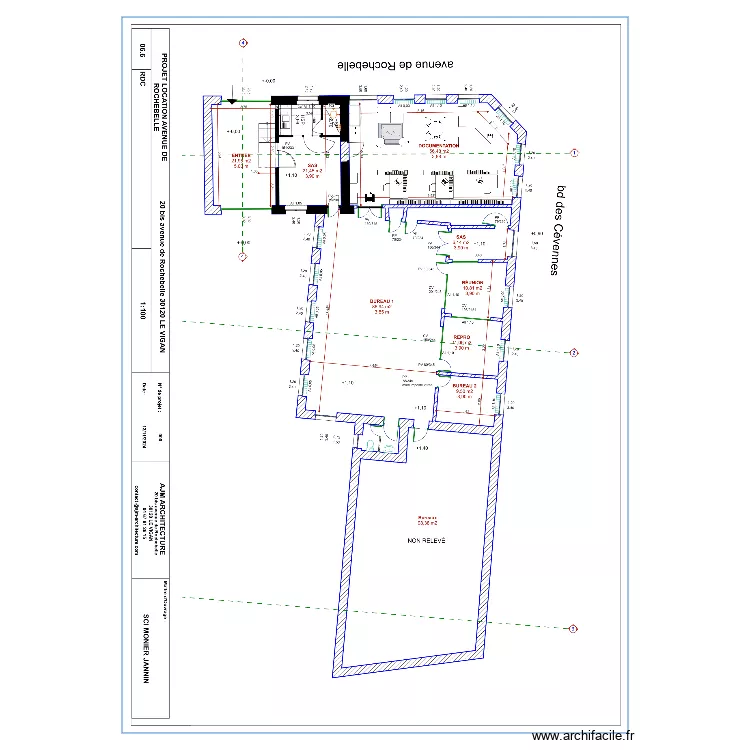 bureau Vigan. Plan de bureau Vigan. Plan de