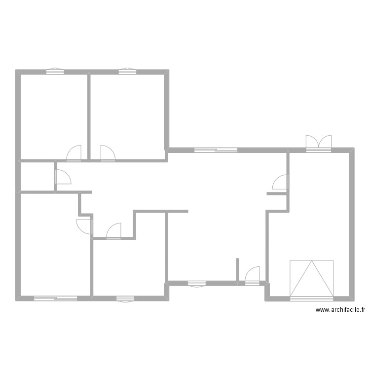 coutois. Plan de 7 pièces et 169 m2