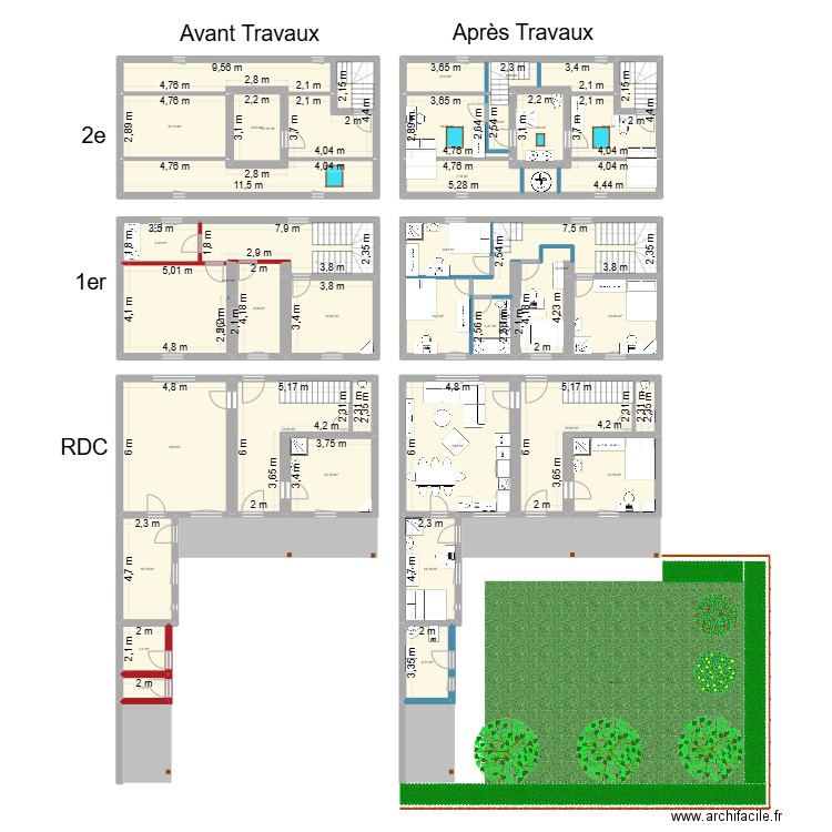 Verdun 4. Plan de 31 pièces et 411 m2