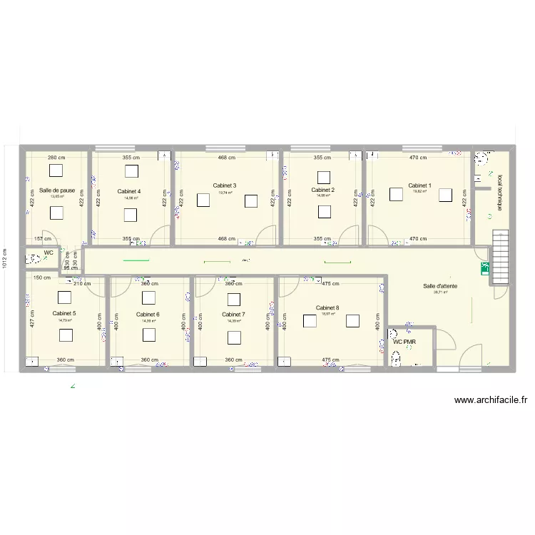 travaux nouveau plan cabinet. Plan de travaux nouveau plan cabinet. Plan de