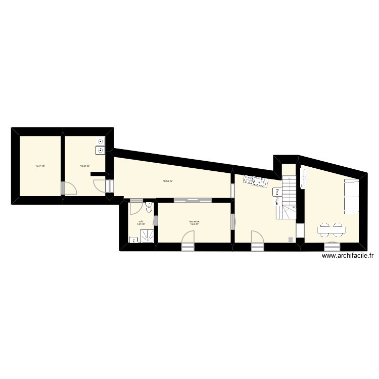 LENCLOITRE RDC. Plan de 0 pièce et 0 m2