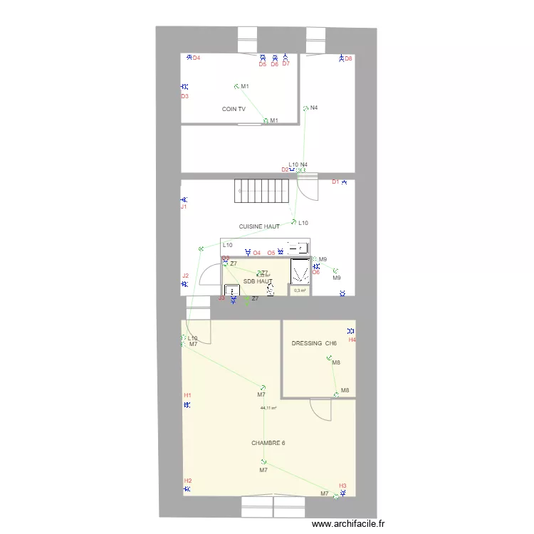 EclairageGrenier. Plan de 