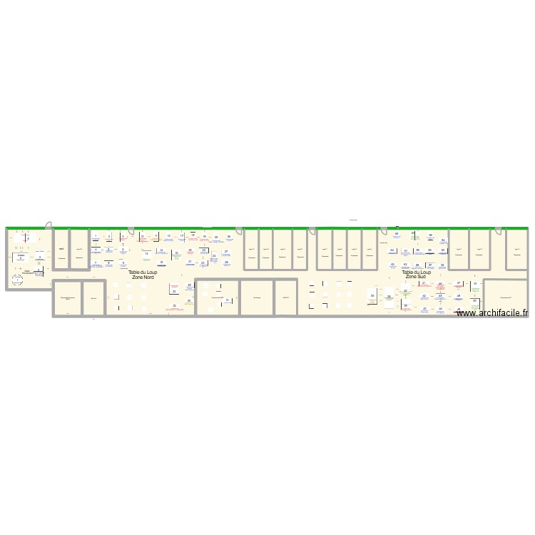 Réception VIP +2_ 02/11. Plan de 20 pièces et 906 m2