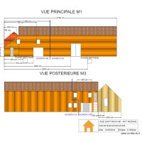 V.RADOUX - VUE EN ELEVATION M1/M3 - 1/100