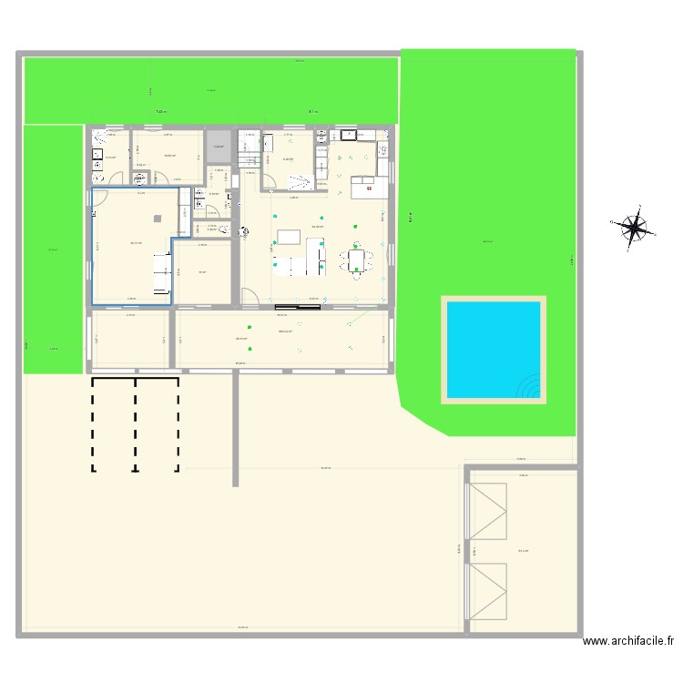 PLAN SERRIERE REEL 2. Plan de 25 pièces et 1206 m2