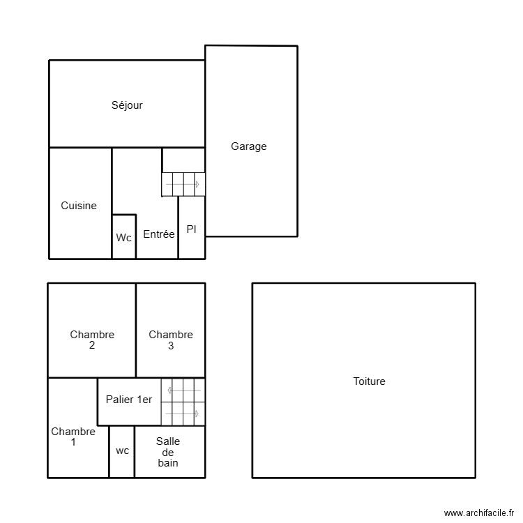 QUIMPER LEQUINQUIS. Plan de 11 pièces et 51 m2