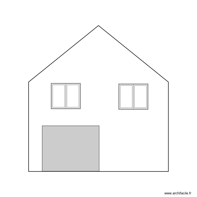 EXTENSION MAISON NANTERRE CENTRE FACADE. Plan de 