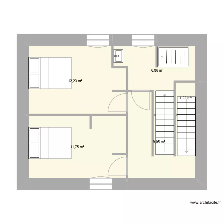 Maison 2. Plan de 