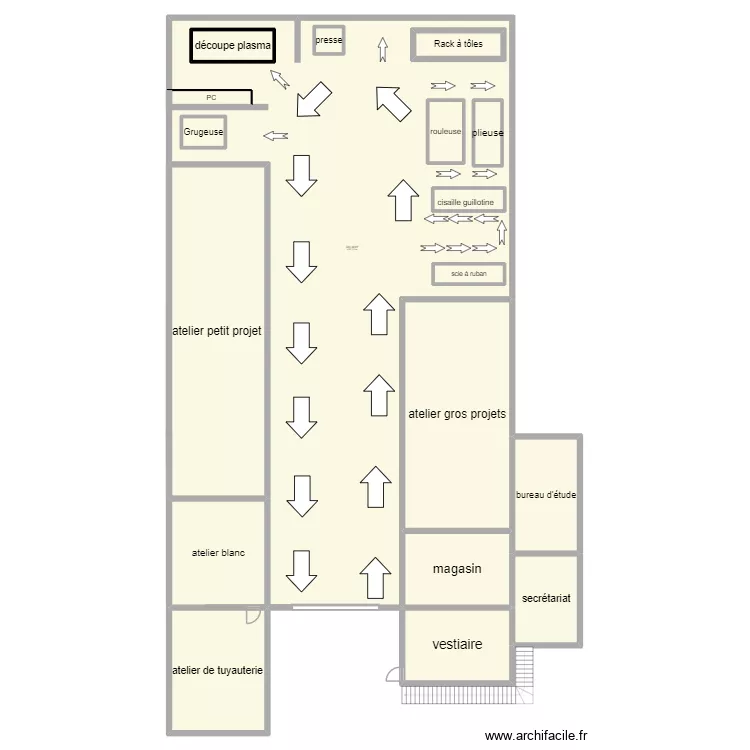 atelier estc. Plan de 