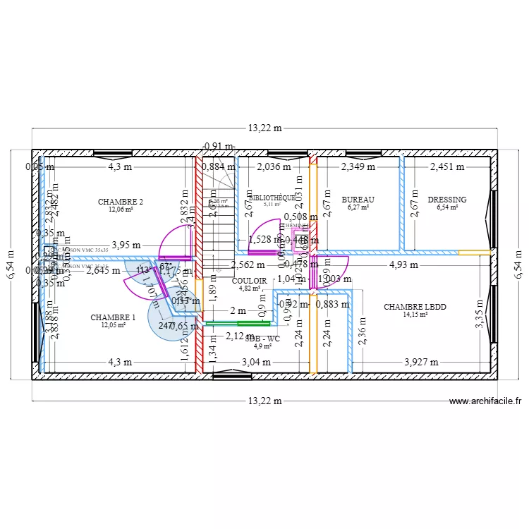 Future plan Etage. Plan de 