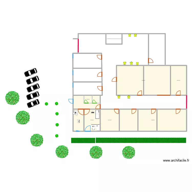 mammo. Plan de 8  et 162 m²