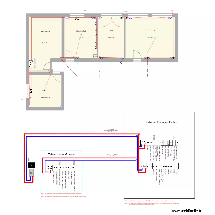 Maison Clo v2. Plan de 