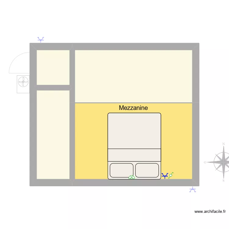Schéma de position (Miellerie - MEZZANINE). Plan de 7 Pièces et 35 m² Schéma de position (Miellerie - MEZZANINE). Plan de 7 Pièces et 35 m²