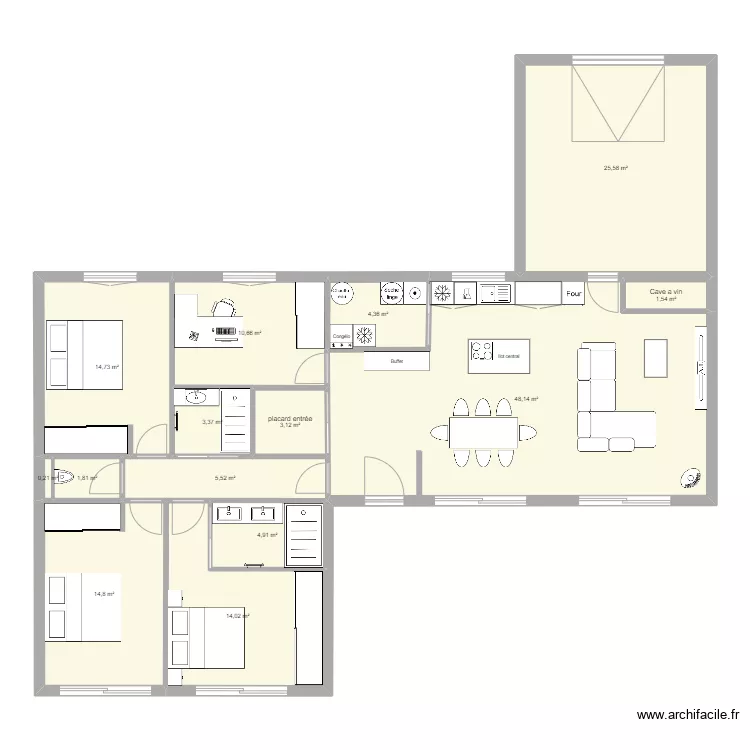 maison ideale. Plan de 