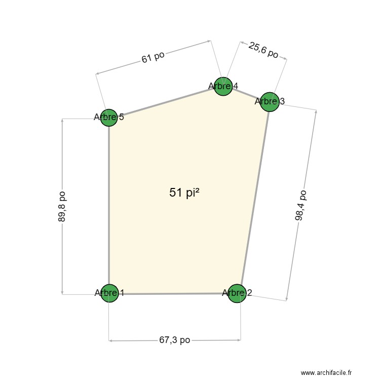 Plateforme Lot. Plan de 1 pièce et 5 m2