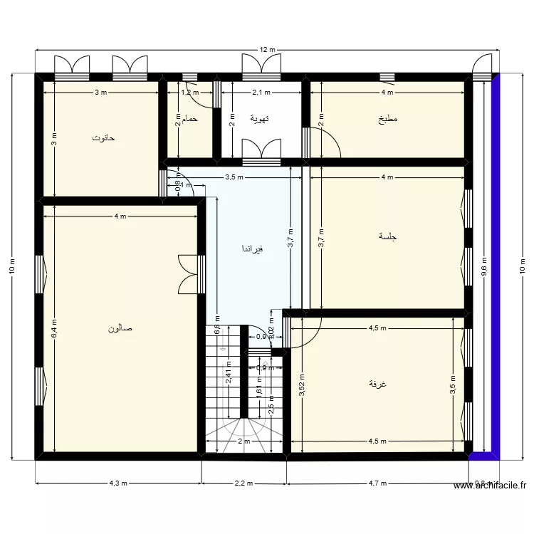 Plan de terrain 10mx12m Client 46 93 92 13. Plan de 