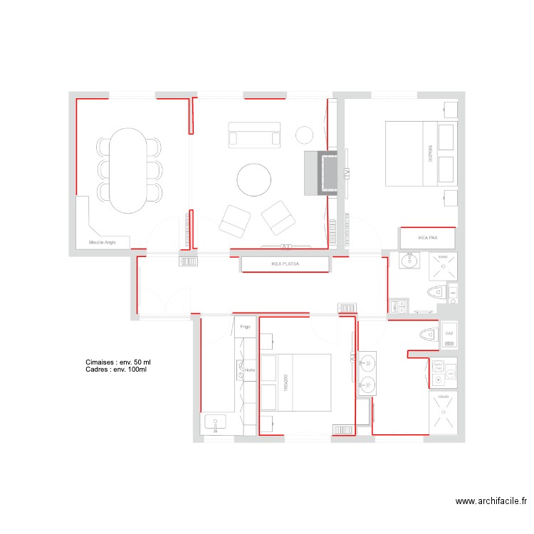 Plan Moulures. Plan de 0 pièce et 0 m2