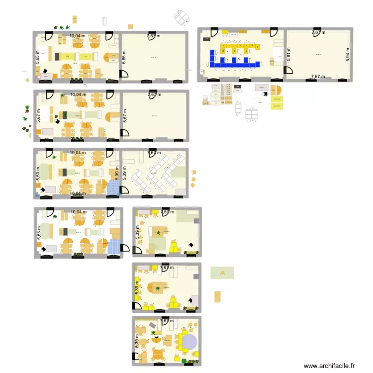 25-26. Plan de 12 et 581 m² 25-26. Plan de 12 et 581 m²