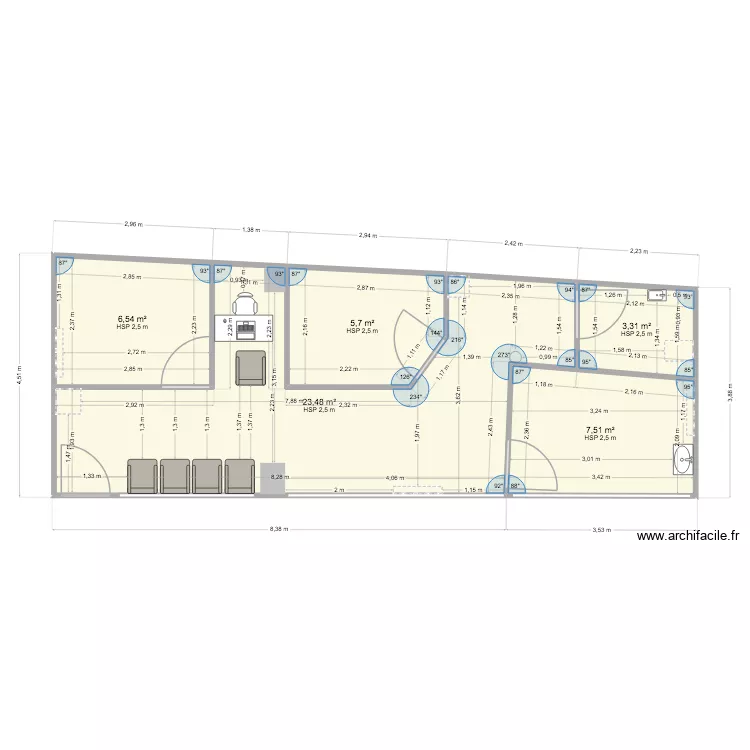 sumalla. Plan de 5 et 47 m² sumalla. Plan de 5 et 47 m²