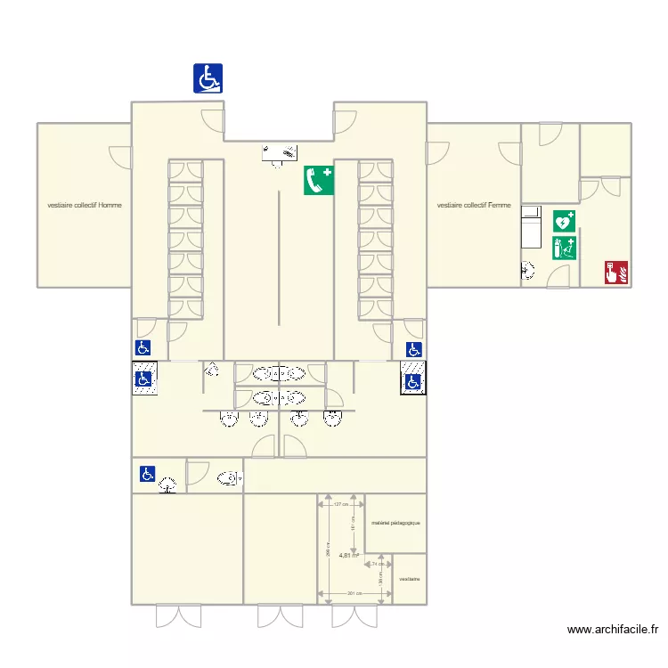 batiment piscine 2. Plan de 