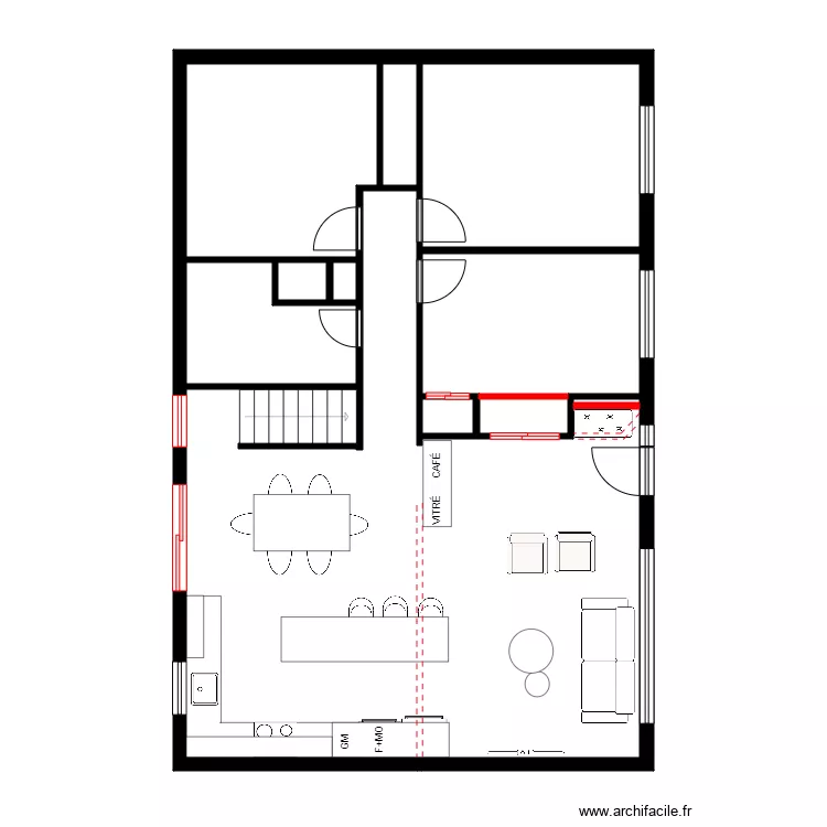 Begon 3chambres 2. Plan de 8  et 95 m²