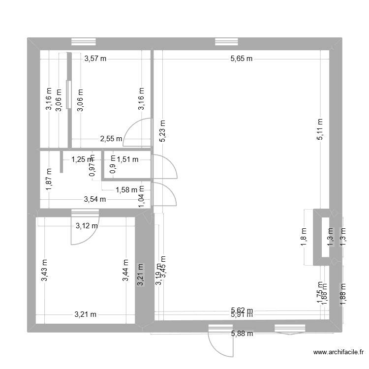 vilaille 1 2. Plan de 0 pièce et 0 m2