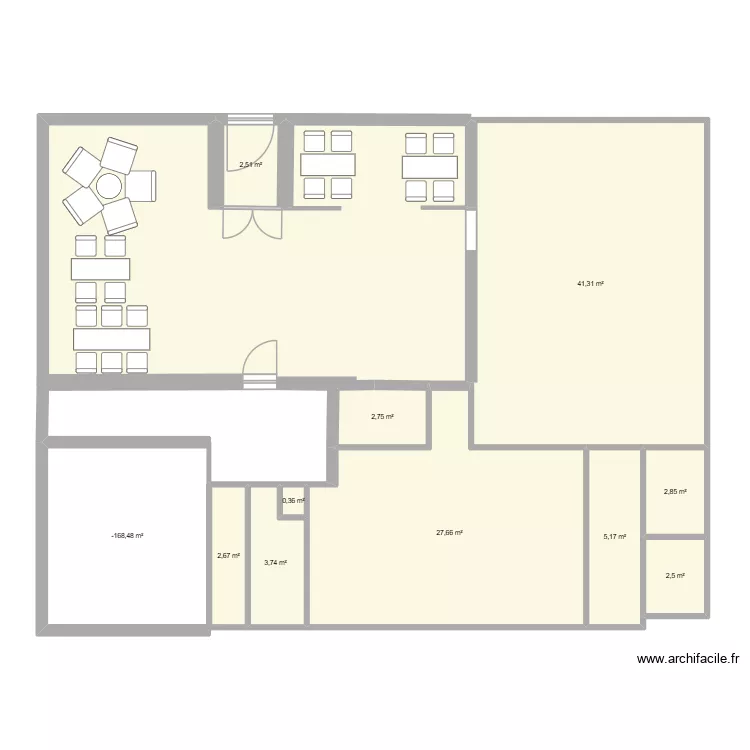Rez 2. Plan de 11 et 107 m² Rez 2. Plan de 11 et 107 m²