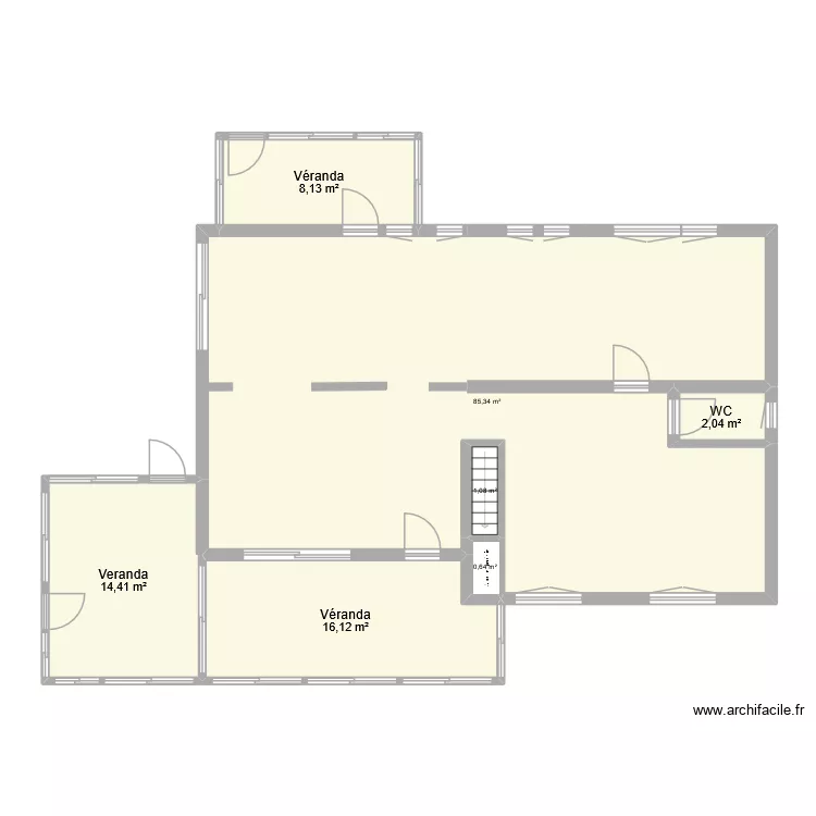 Plan 350 Montmain droit Projet&eacute;. Plan de 