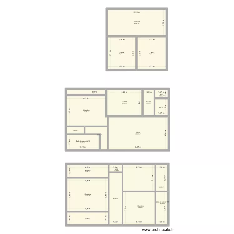 Maison Nanteuil. Plan de 21 pièces et 199 m²