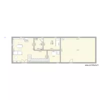 projet rez de chaussé- 70 m2