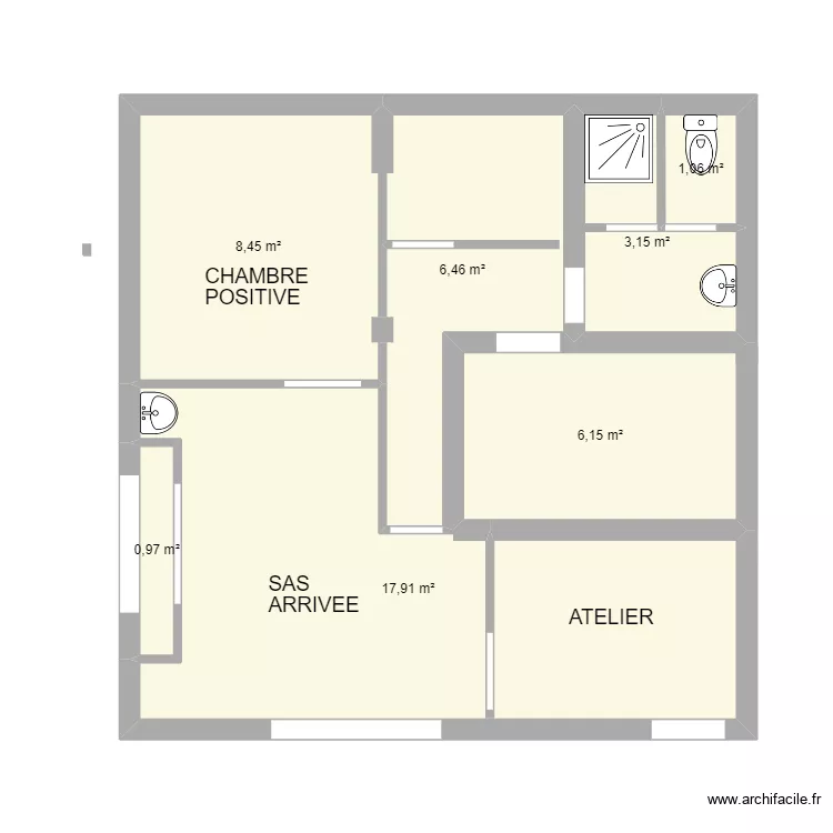 Atelier Pierre. Plan de 