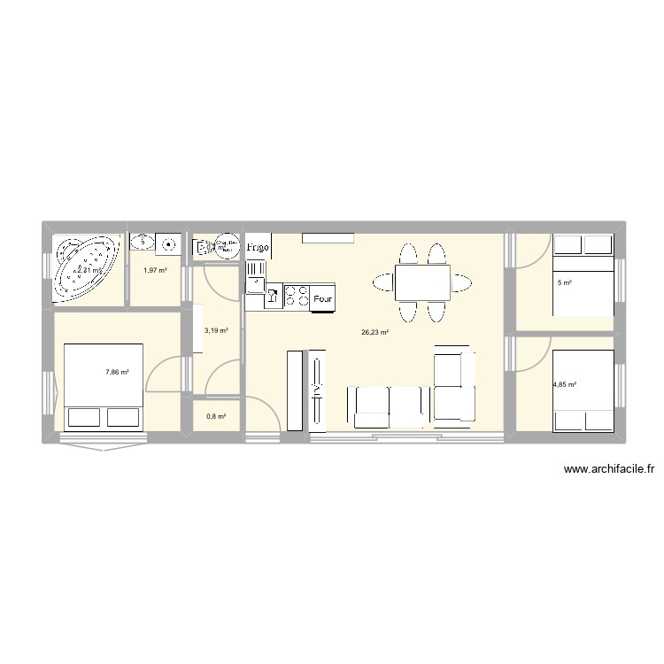 Plan 1. Plan de 0 pièce et 0 m2