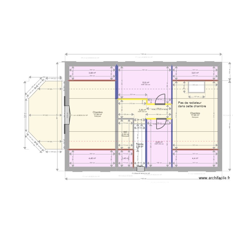 ML24008957. Plan de 27 pièces et 245 m2