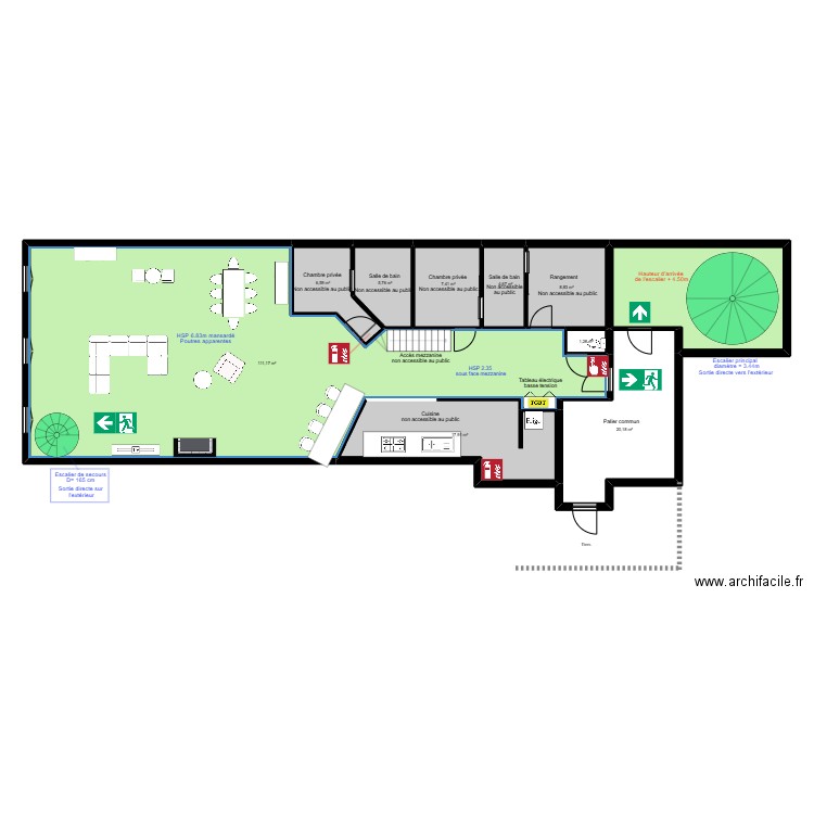 Loft MS. Plan de 10 pièces et 206 m2