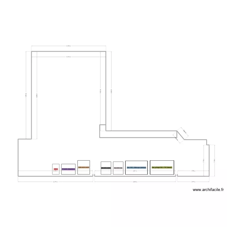 COULOIR Am&eacute;nagement 2. Plan de 