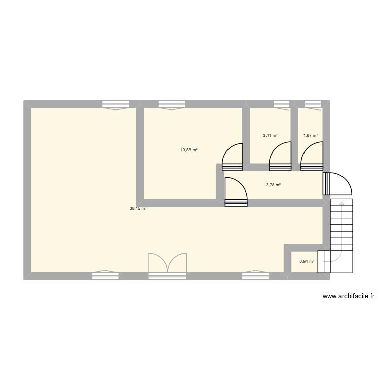 plan 1. Plan de 0 pièce et 0 m2