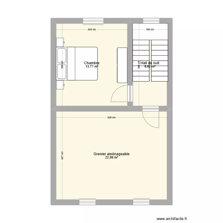 ACBLga15 / 2. Plan de 3  et 43 m²