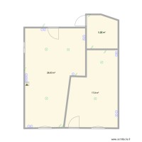 Salon/salle a manger/entrée/dégagement toilette porte cave