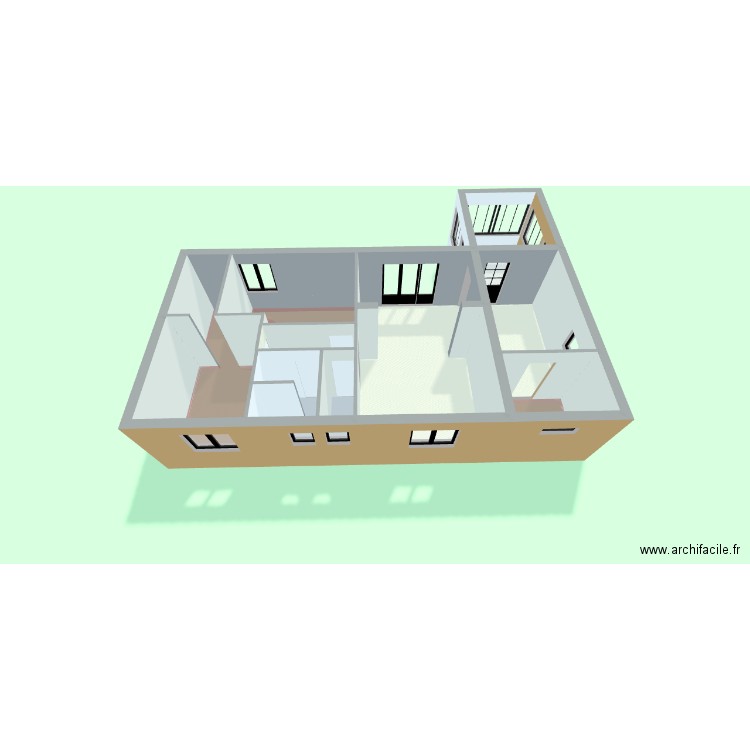 mesuresFGD. Plan de 6 pièces et 68 m2