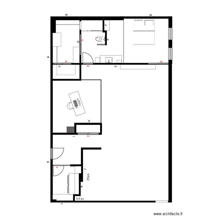 Gagnon PM Finition. Plan de 0 pièce et 0 m2