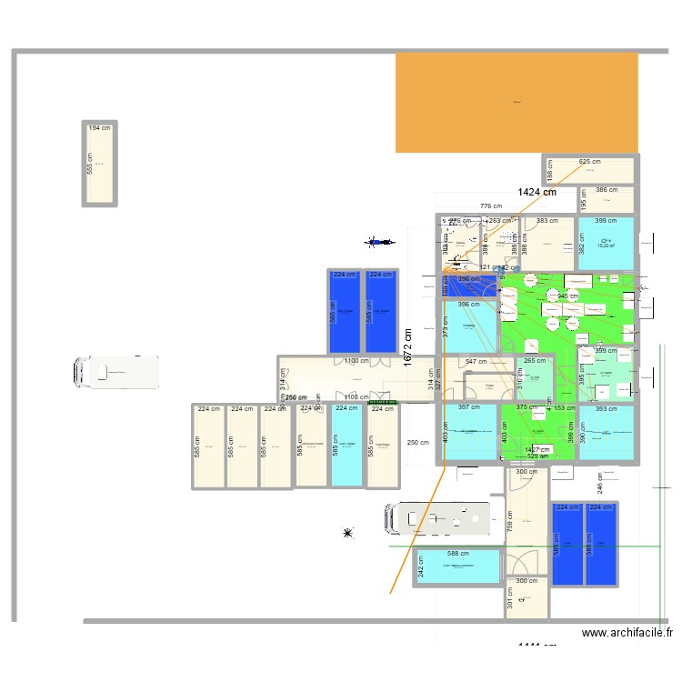 Boulouparis. Plan de 31 pièces et 462 m2