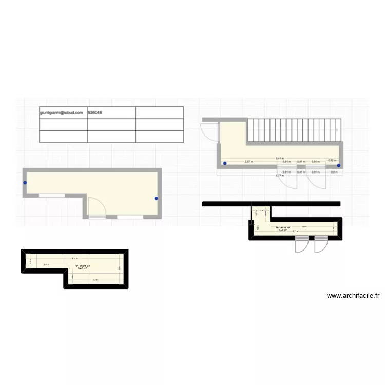 2 &eacute;tages giuntigianni. Plan de 