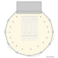 Grande salle avec pavé de chaises X 256