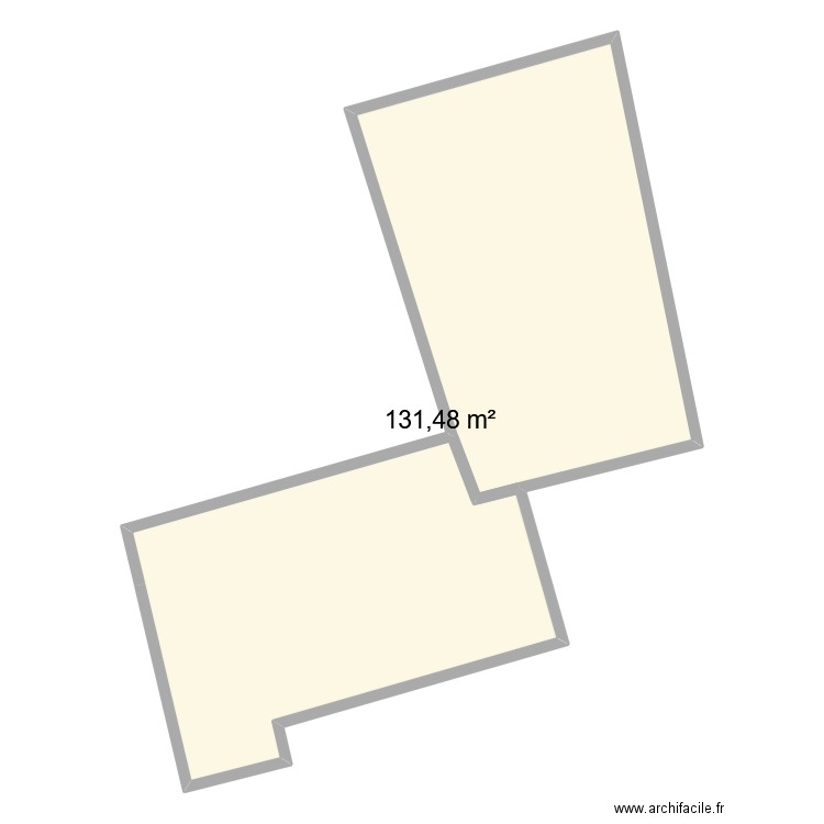 messure tourtoirac. Plan de 1 pièce et 132 m2