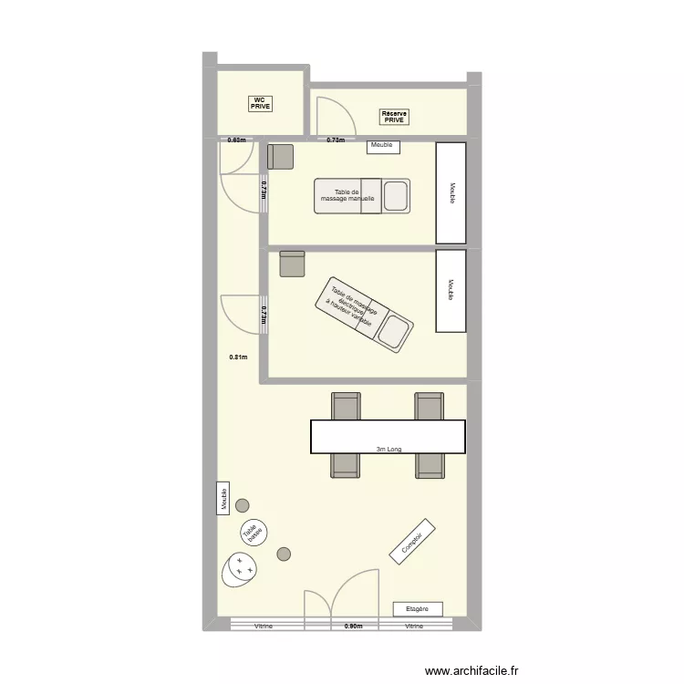 LM INSTITUT CLARA. Plan de 5 et 46 m² LM INSTITUT CLARA. Plan de 5 et 46 m²
