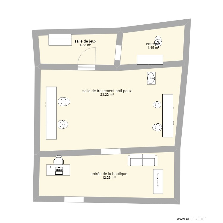 institut. Plan de 0 pièce et 0 m2