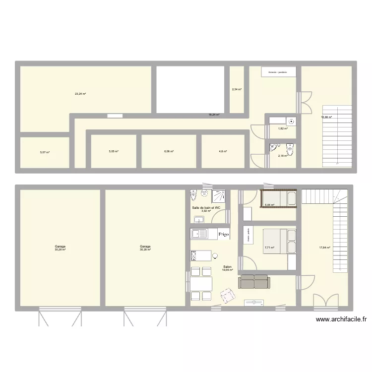 maison. Plan de 17 Pièces et 200 m² maison. Plan de 17 Pièces et 200 m²