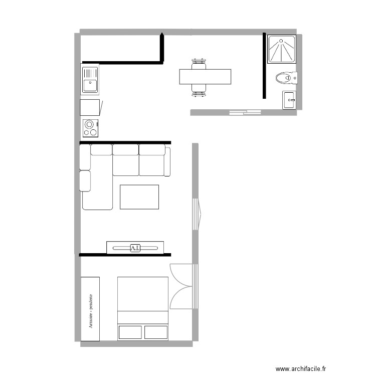 Plan rdc. Plan de 0 pièce et 0 m2