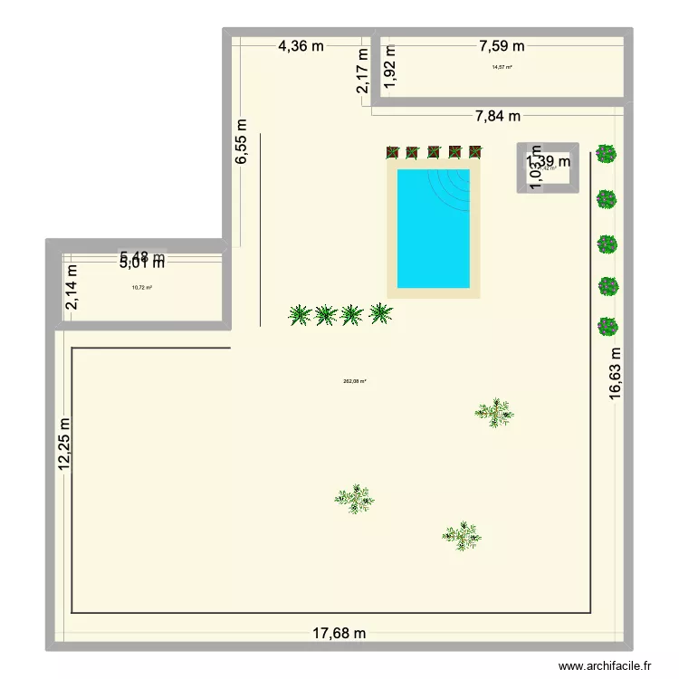 terrain. Plan de 4 et 306 m² terrain. Plan de 4 et 306 m²