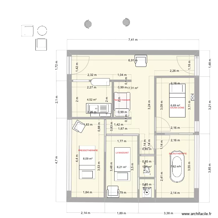 AHAVA 1er &eacute;tageVMACY. Plan de 